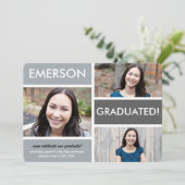 Graduation Blocks招待状 招待状 (スタンド正面)