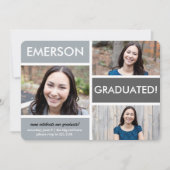 Graduation Blocks招待状 招待状 (正面)