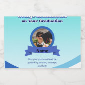 Graduation Bottle Labels | Class of 2026 スパークリングワインラベル (シングルラベル)