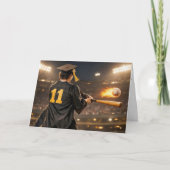 Graduation Boy Baseball Player #11 カード (正面)