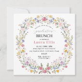 Graduation Brunch elegant modern watercolor 招待状 (正面)