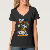 Graduation Bye Middle School Hello Highschool Back Tシャツ (正面)