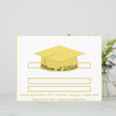 Graduation Cap Gold Party Hat 2026 Back Font (スタンド正面)