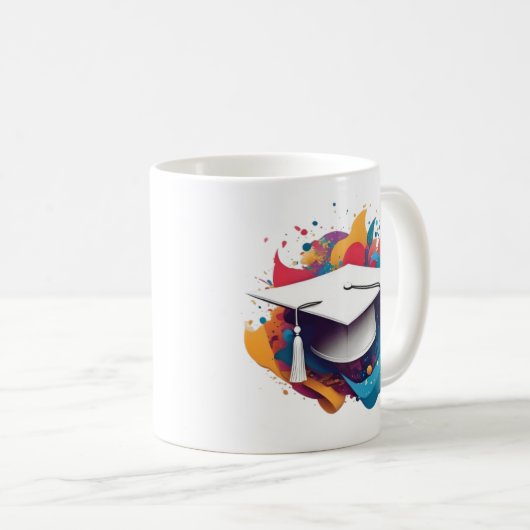 Graduation Cap Mug コーヒーマグカップ (正面右)