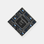 Graduation Cap Napkins スタンダードカクテルナプキン (角)