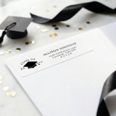 Graduation Cap Return Address ラベル