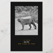 Graduation Cap Toss Silver & Gold Grad Party チラシ (裏面)