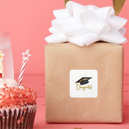 Graduation Celebration スクエアシール (パーティー)