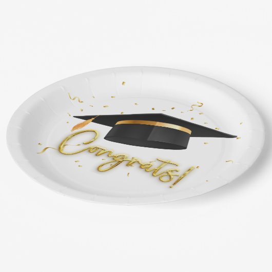 Graduation Celebration ペーパープレート (アングル)