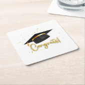 Graduation Celebration Collection スクエアペーパーコースター (アングル)