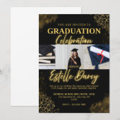 Graduation Celebration Invitation 招待状 (正面/裏面)
