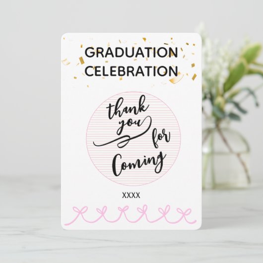 Graduation Celebration Thank You for Coming Favor  (スタンド正面)