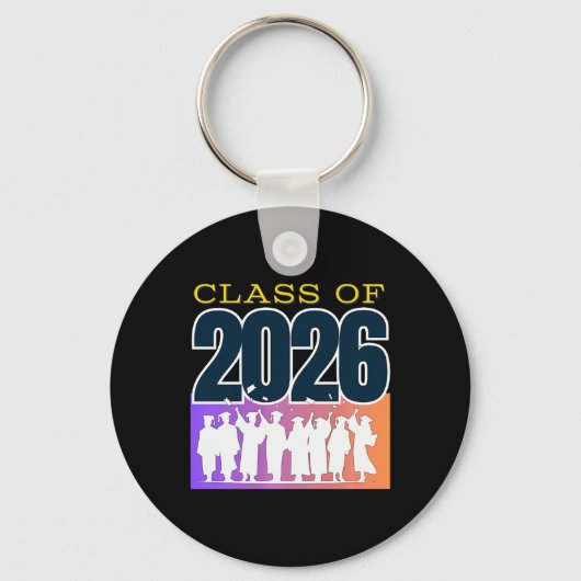 Graduation Cl Of 2026 Premium Tri-blend キーホルダー (正面)