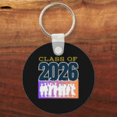 Graduation Cl Of 2026 Premium Tri-blend キーホルダー (正面)