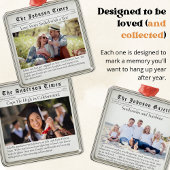 Graduation Class of 2025 Newspaper Photo Keepsake メタルオーナメント