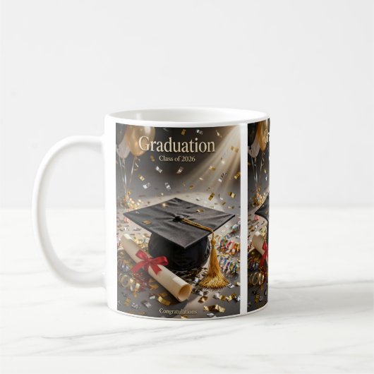 Graduation Class of 2026 コーヒーマグカップ (左)