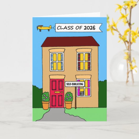 Graduation Class of 2026 Covid 19 Card カード (黄色い花)