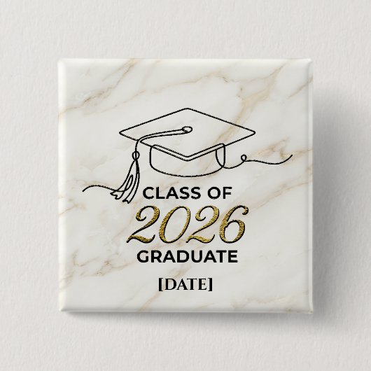 Graduation Class of 2026 / Pin Graduación 缶バッジ (正面)