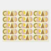 Graduation class of 2026 retro ラッピングペーパーシート (正面)