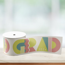 Graduation class of 2026 retro grosgrain ribbon グログランリボン