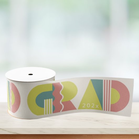 Graduation class of 2026 retro grosgrain ribbon グログランリボン