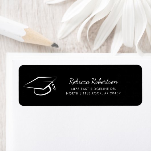 Graduation Class of 2026 Script Return Address ラベル (インサイチュ)
