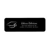 Graduation Class of 2026 Script Return Address ラベル (正面)