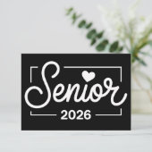 Graduation Class Of 2026 Senior Heart Graduate 案内状 (スタンド正面)