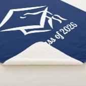 Graduation Class of 20?? BLUCLWHT Customize Year シェルパブランケット (3/4)