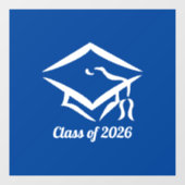 Graduation Class of 20?? BLUWHT Customize Year ウィンドウサイン (シート)