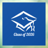 Graduation Class of 20?? BLUWHT Customize Year ウィンドウサイン (シート3)
