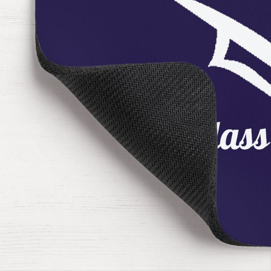Graduation Class of 20?? NVYWHT Customize Year マウスパッド (コーナー)