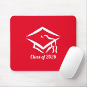 Graduation Class of 20?? REDWHT Customize Year マウスパッド (マウス)