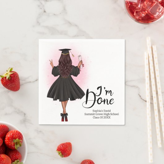 Graduation Class Of Party スタンダードカクテルナプキン (インサイチュ)