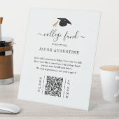 Graduation College Fund with QR Code 台座サイン (インサイチュ)