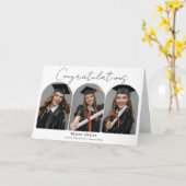 Graduation Congratulations Arch Photos Graduate カード (黄色い花)