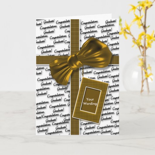 Graduation congratulations for men & women カード (黄色い花)