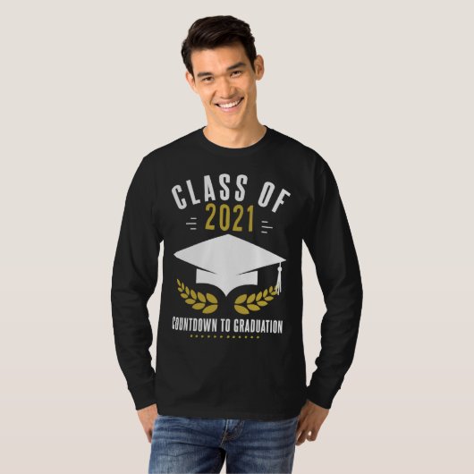 Graduation Countdown Senior 2021 Tシャツ (正面フル)