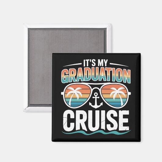 Graduation Cruise Squad Matching Trip Family Grad  マグネット (正面/裏面)