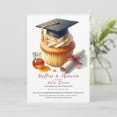 Graduation Cupcake Brunch Celebration 招待状 (スタンド正面)