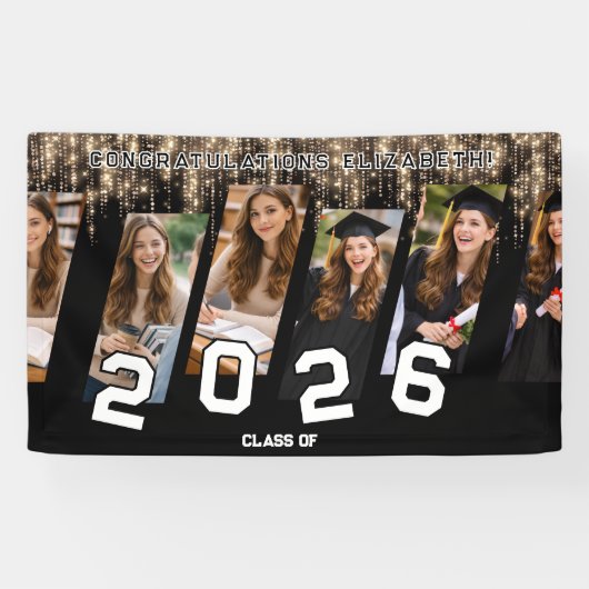  Graduation  Custom Banner with Photo Collage 横断幕 (横)