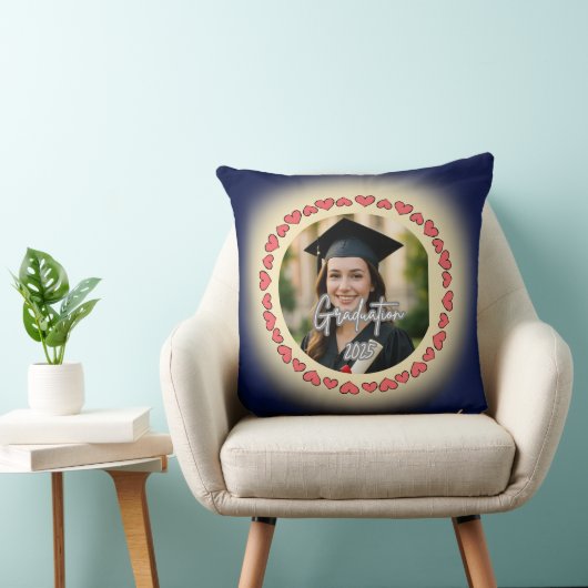 Graduation Custom Photo Throw Pillow クッション (椅子)