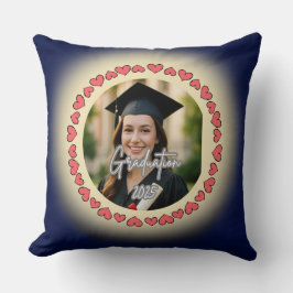 Graduation Custom Photo Throw Pillow クッション