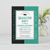 GRADUATION Custom TEAL Optometry Graduate 招待状 (スタンド正面)