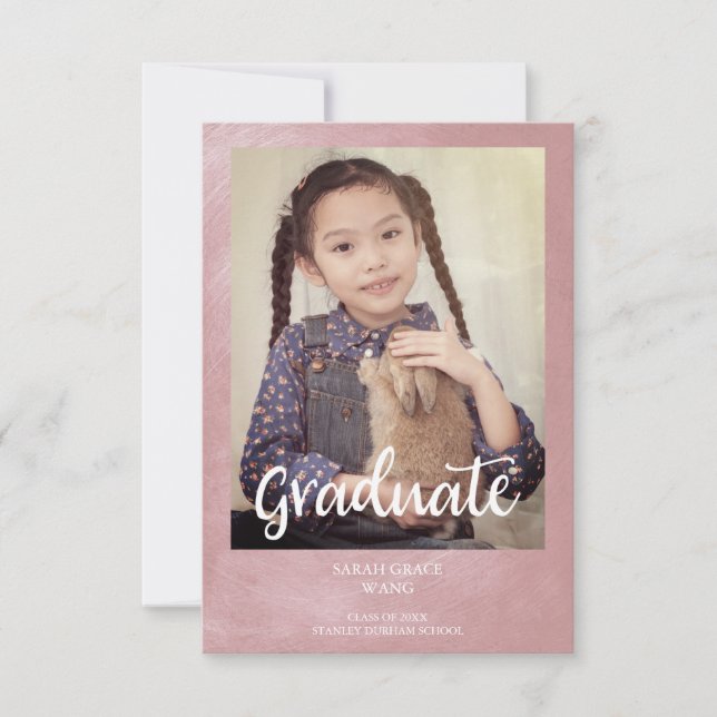 Graduation Custon Photo Metal Texture (正面)