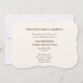 Graduation Daughter Balloons Invitation 招待状 (裏面)