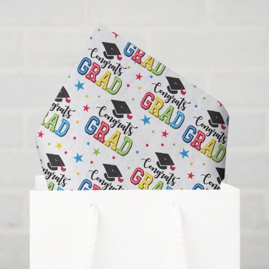 Graduation Decoupage 薄葉紙 (ギフトバッグ)