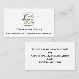 Graduation Details Card | Tarjeta Detalles コーリングカード