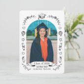 Graduation Doodles Announcement  招待状 (スタンド正面)