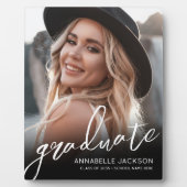 Graduation Elegant Script Photo フォトプラーク (正面)